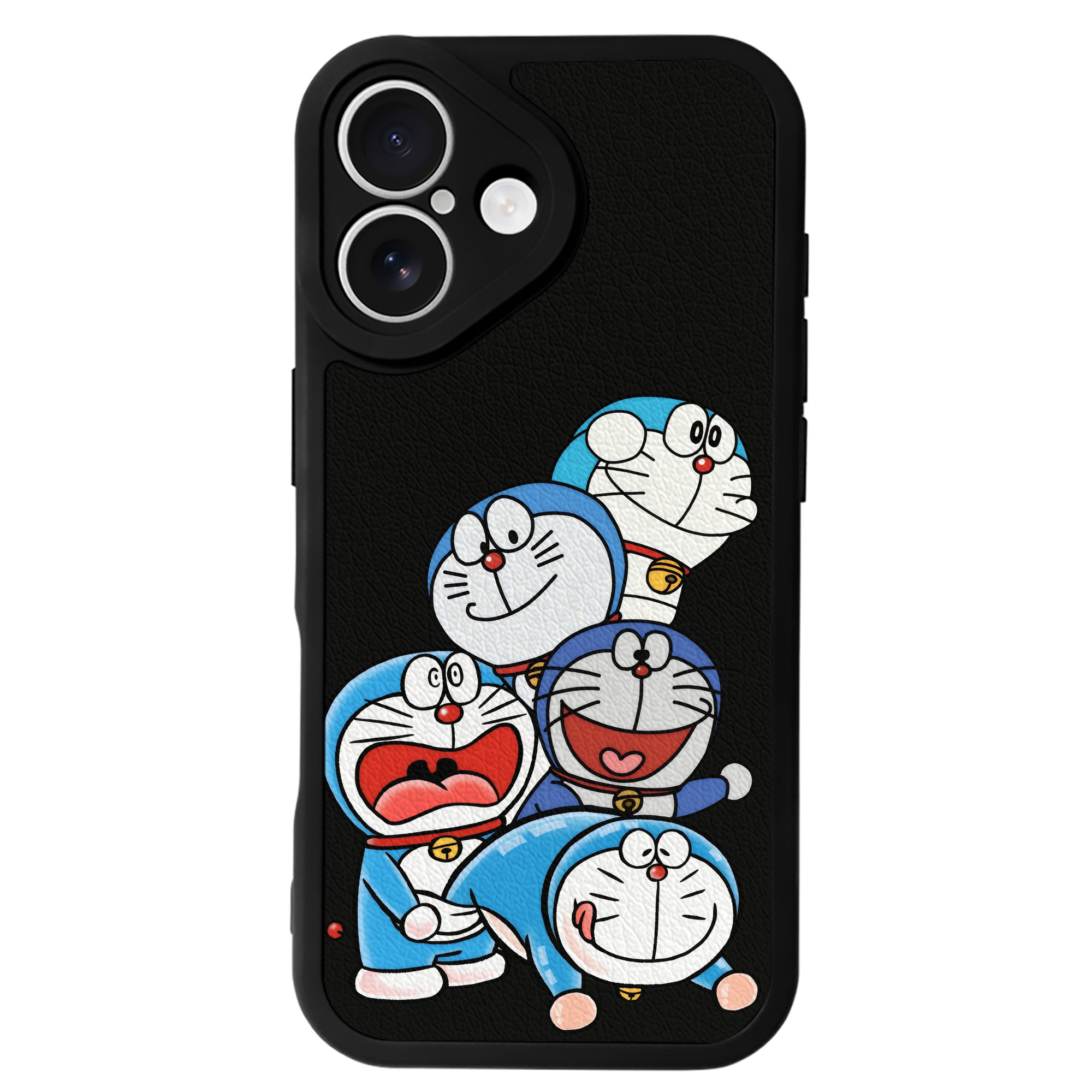 （画像用） ドラえもん Doraemon 【iPhone 16シリーズ対応】シリコンスマホケース（レザー調） 材質：シリコン